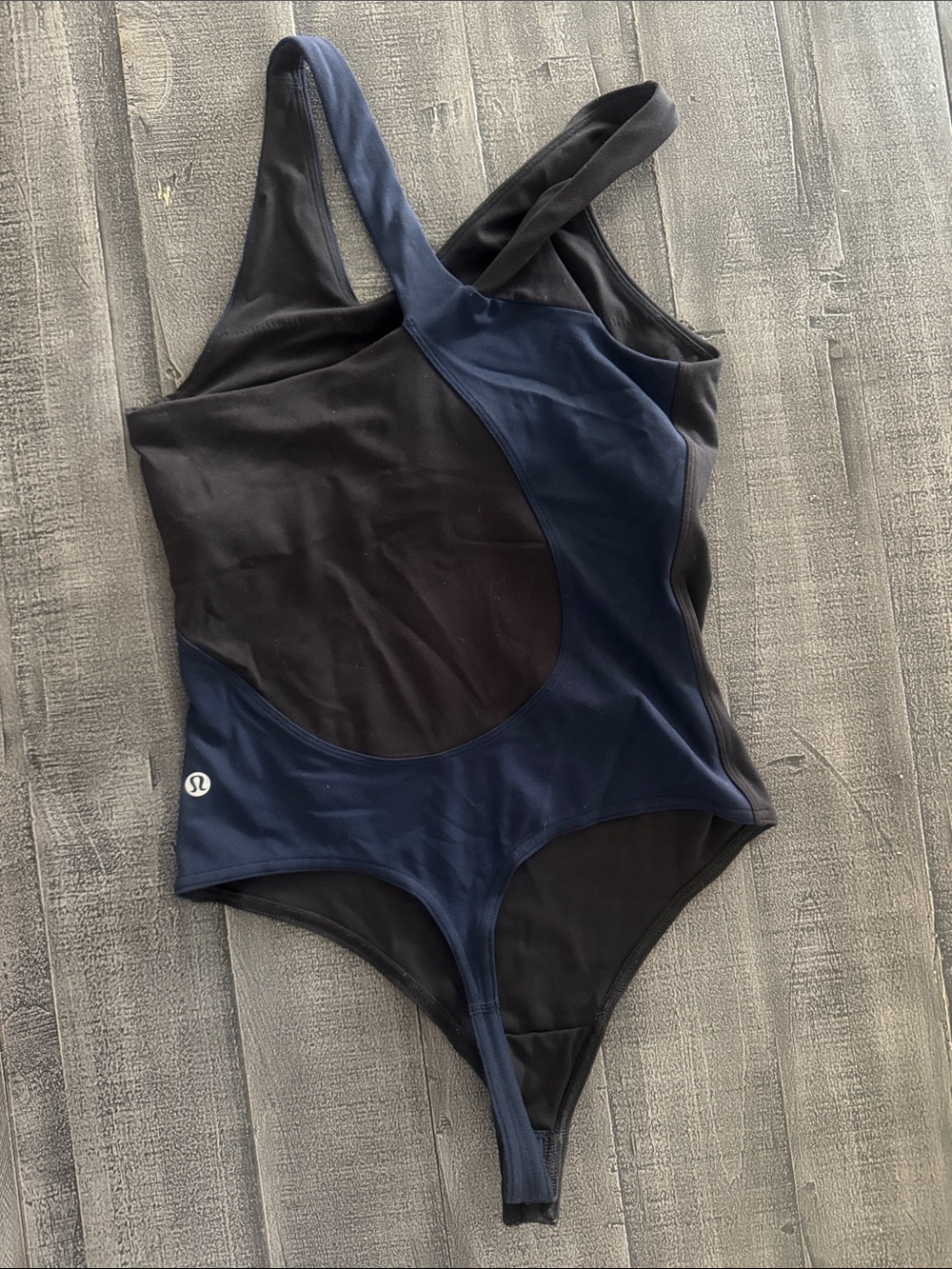 lululemon athletica Navy and Black Colorblock One-Piece